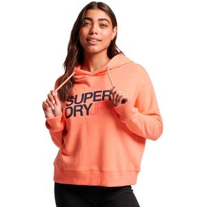 Superdry Sportswear Logo Boxy Hoodie Oranje M Vrouw