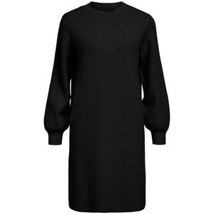 Object Reynard Long Sleeve Midi Dress Zwart XS Vrouw