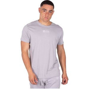 Alpha Industries Organics Emb Short Sleeve T-shirt Grijs S Man