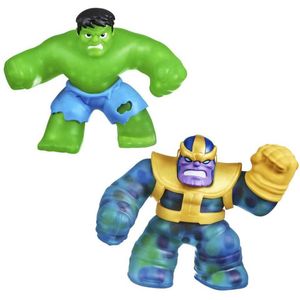 Bandai 2 Goo Jit Zu Heroes Hulk Vs Thanos Figure Veelkleurig
