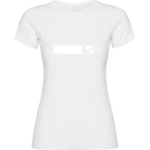 Kruskis Frame Padel Short Sleeve T-shirt Wit S Vrouw