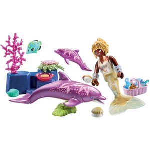 Playmobil Mermaid With Dolphins Construction Game Roze