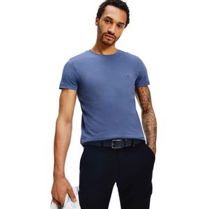 Tommy Hilfiger Stretch Slim Fit Short Sleeve T-shirt Blauw S Man