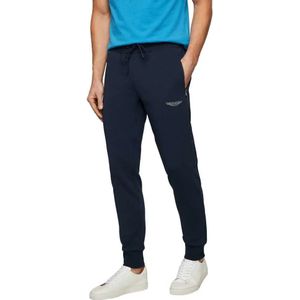 Hackett Londonvoor mannen. HM581227 Am hybride trainingsbroek marine (M), Casual, Katoen, Marineblauw
