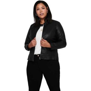 Only Robber Leather Jacket Zwart 50 Vrouw