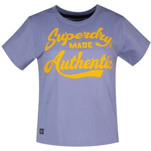 Superdry Archive Neon Graphic Short Sleeve T-shirt Paars M Vrouw