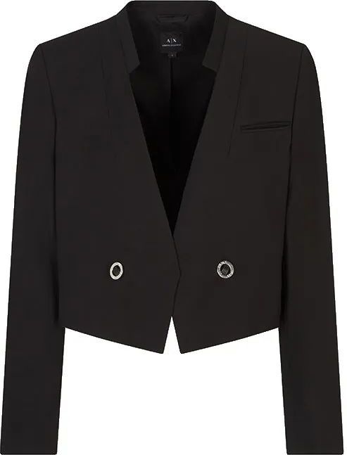 AIX Armani Exchange - XW000852AF16158UC001 - Blazer Spencer - Zwart - Polyester