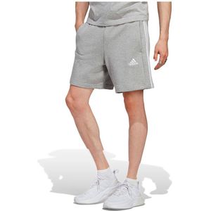 adidas Sportswear Essentials French Terry 3-Stripes Short - Heren - Grijs- XL