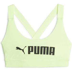 Puma Mid Impact Fit Sports Bra Groen S Vrouw