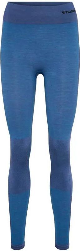 Hummel - hmlCLEA Seamless Mid Waist Tights - Legging - Zwart - Halfhoge Taille