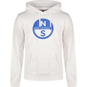 North Sails Basic Logo Hoodie Wit S Man