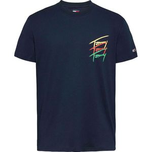 Tommy Jeans - Dm0dm20771 T-shirt - Korte Mouwen - Zwart - 100% Katoen