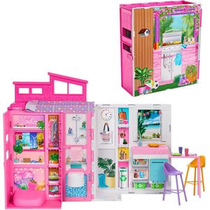 Barbie 65th Anniversary With 4 Room Apartment Furniture Doll Roze