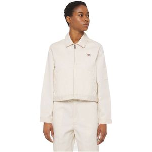 Dickies Unlined Cropped Eisenhower Recycled Jacket Beige L Vrouw