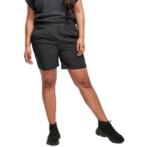 Urban Classics Crinkle Nylon Shorts Zwart 5XL Vrouw