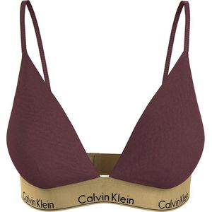 Calvin Klein Unlined Triangle Bra Paars M Vrouw