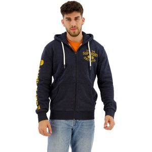 Superdry Athletic Coll Graphic Full Zip Sweatshirt Geel XL Man