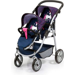 Bayer Design - Poppenwagen Twin - Blauw - 26554AA