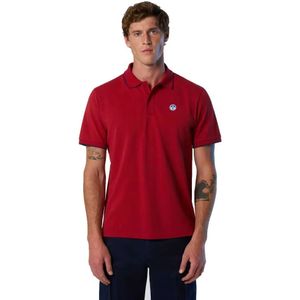 North Sails Striped Contrast Korte Mouw Poloshirt