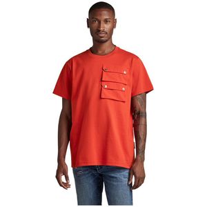 G-star Double Pocket Utility Loose Short Sleeve T-shirt Oranje XL Man
