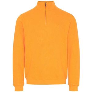 Sea Ranch Cromwell Plus Size Half Zip Sweater Oranje 4XL Man