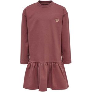 Hummel - hmlSIGRID DRESS - Meisjesjurk - Fleece - Biologisch Katoen en Gerecycled Polyester