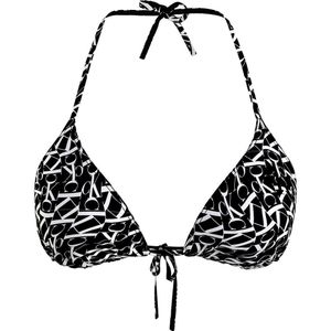 Calvin Klein Triangle Print Bikini Top Zwart S Vrouw