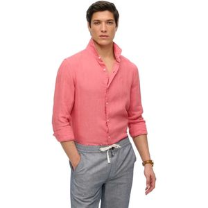 Superdry - Sd Embroidered Vacation Linen - Overhemd - Lange Mouwen