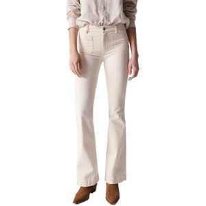 Salsa Jeans Destiny Flare Fit Jeans Beige 40 / 32 Vrouw
