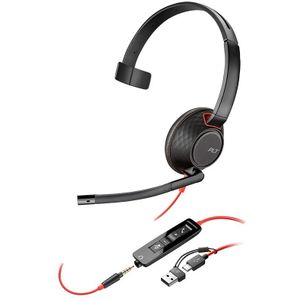 Poly - Blackwire C5210 Mono Koptelefoon - USB-C/A & 3,5 mm - Zwart