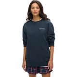 Superdry - Core Logo City Loose - Sweatshirt - Oversized - Licht Geborsteld Katoen