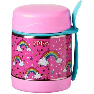 Nuby Thermos Stainless Steel For Solid ´´arcoiris´´ Roze
