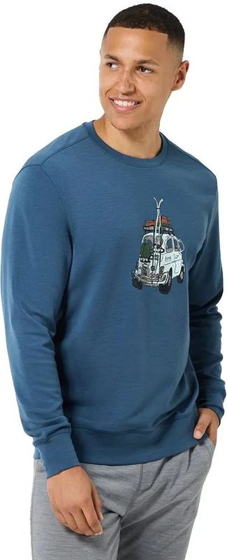 Super.natural - M CARSKI CREW - Sweatshirt - Zwart - Wool Super Brush