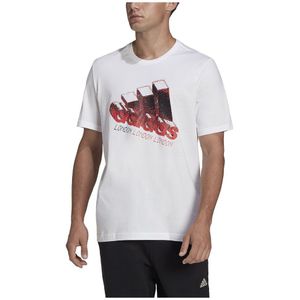 Adidas London Logo Carrier Short Sleeve T-shirt Wit M Man