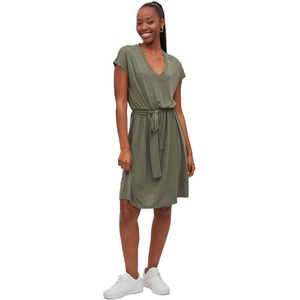 Vila Modala Belt Short Sleeve Dress Groen XL Vrouw