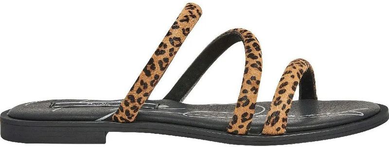 Pepe Jeans - PLS90646 - Leren Sandalen - Wildbruin - Dierenprint - Plat