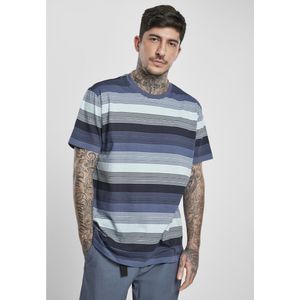 Urban Classics Yarn Dyed Sunrise Stripe T-shirt Blauw L Man