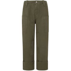 Pepe Jeans - PL211774 Anais - Cargobroek - Groen - Casual - Katoen