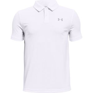 Under Armour Perforce Short Sleeve Polo Wit 8-10 Years Meisje