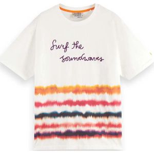 Scotch & Soda Surf Artwork T-shirt Met Korte Mouwen