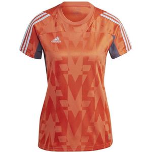 Adidas Tiro Short Sleeve T-shirt Oranje XS Vrouw