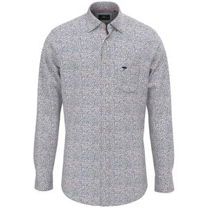 Fynch Hatton Seasonal Minimal Flower Overhemd Met Lange Mouwen