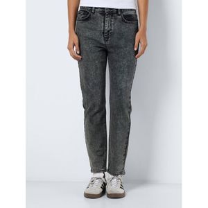 Noisy May Moni Straight Ankle Az391dg Hoogzittende Jeans