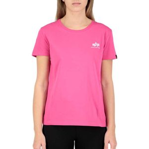 Alpha Industries Basic Small Logo Short Sleeve T-shirt Roze S Vrouw