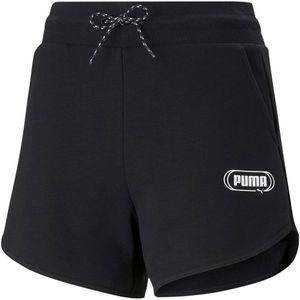 Puma Rebel 4´´ High Waist Shorts Zwart L Vrouw