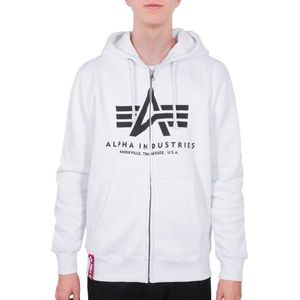 Alpha Industries Basic Full Zip Sweatshirt Wit M Man