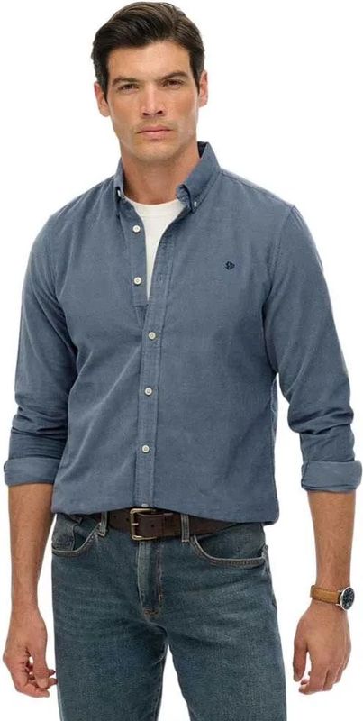 Superdry Classic Needle Cord Overhemd Met Lange Mouwen