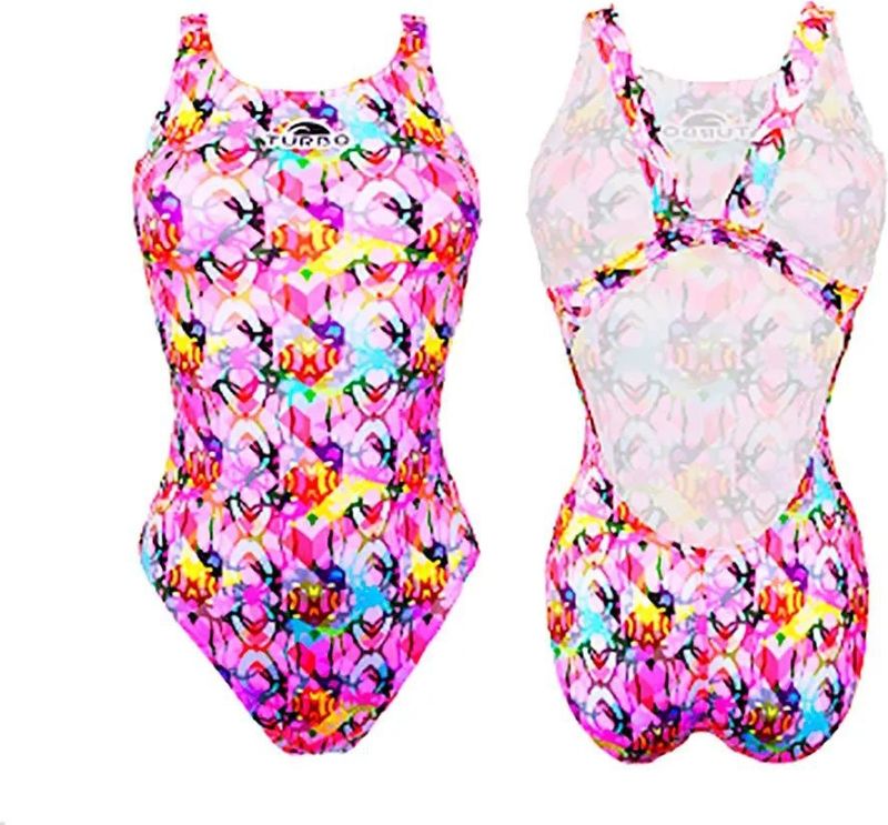 Turbo - ADN - Badpak - Veelkleurig - 2XL - Voor Vrouw