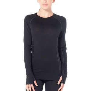 Icebreaker 150 Zone Merino Long Sleeve Base Layer Zwart L Vrouw