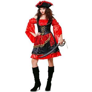 Viving Costumes Shameless Pirate Custom Rood S